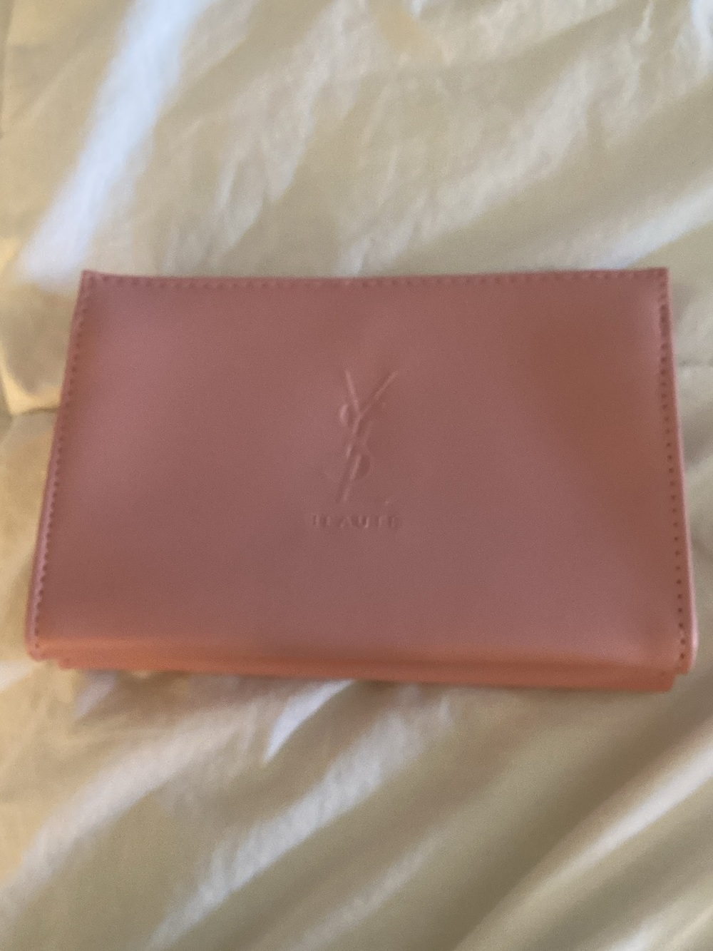 Yves Saint Laurent Pink Logo Travel Pouch w/Assorted Mini Cosmetics
5 piece set - Picture 2 of 10